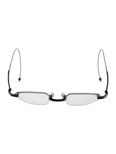 Pre-owned Maison Margiela X Gentle Monster Mm219 Square Eyeglasses In Silver