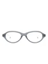 Maison Margiela X Gentle Monster Oval-frame Glasses In Grey