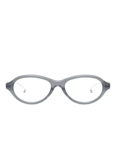 Maison Margiela X Gentle Monster Oval-frame Glasses In Grey
