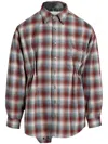 Maison Margiela Pendleton Checked-wool Shirt In Red
