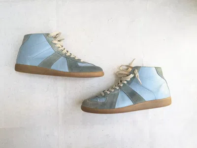 Pre-owned Maison Margiela X Prada Maison Margiela Replica Gat Blue 11 44 High Tops Gum Shoes