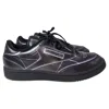 Maison Margiela X Reebok Man Sneakers Charcoal Size 7.5 Textile Fibers In Black