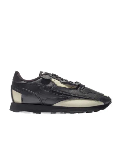 Maison Margiela X Reebok Panelled Lace-up Sneakers In Black