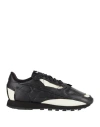 Maison Margiela Project 0 Cl Memory Of V2 Shell-trimmed Leather Sneakers In Black