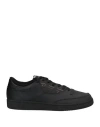 Maison Margiela X Reebok Man Sneakers Black Size 9 Soft Leather, Textile Fibers