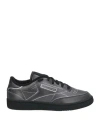 Maison Margiela X Reebok Man Sneakers Charcoal Size 7.5 Textile Fibers In Grey