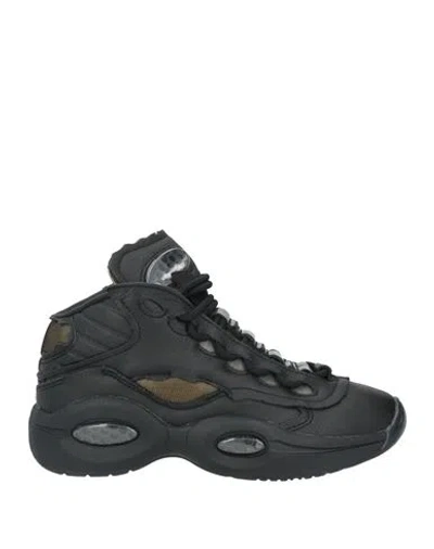 Maison Margiela X Reebok Woman Sneakers Black Size 5.5 Textile Fibers