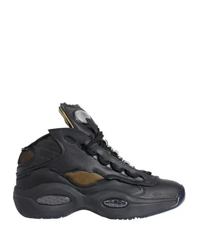 Maison Margiela X Reebok Woman Sneakers Black Size 7.5 Soft Leather