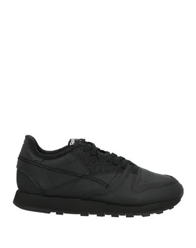 Maison Margiela X Reebok Woman Sneakers Black Size 8 Leather