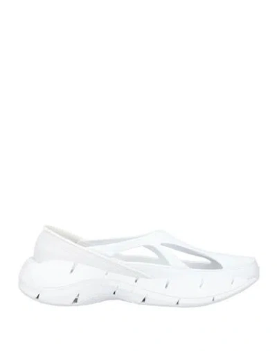 MAISON MARGIELA MAISON MARGIELA X REEBOK WOMAN SNEAKERS WHITE SIZE 7 TEXTILE FIBERS, RUBBER