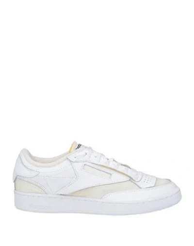 Maison Margiela X Reebok Woman Sneakers White Size 8 Leather, Textile Fibers
