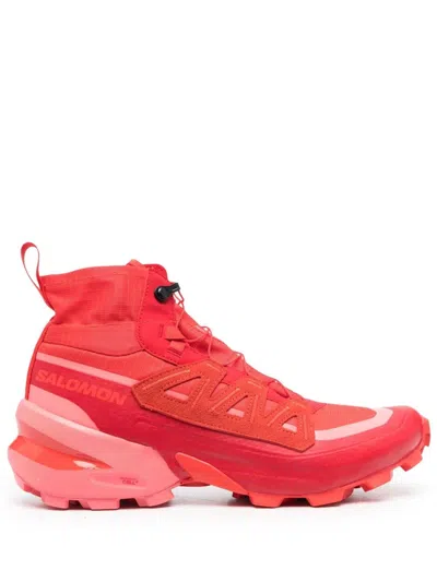 Pre-owned Maison Margiela X Salomon Mm6 Cross High Fiery Red Shoes