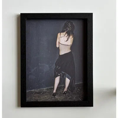 Pre-owned Maison Margiela X Vintage Maison Margiela Archive Fashion Photo Framed 9x12 In Black