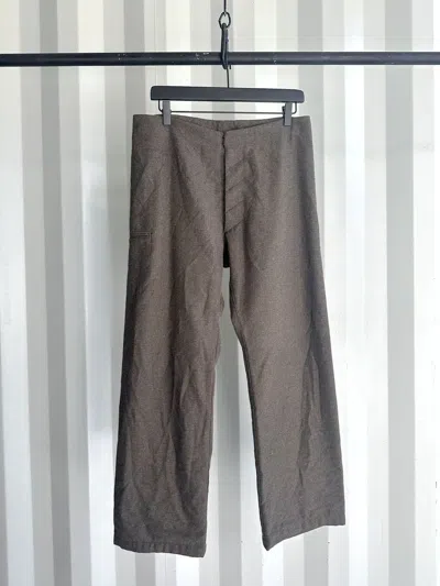 Pre-owned Maison Margiela X Vintage Mcqueen Soft Wool Pants In Brown