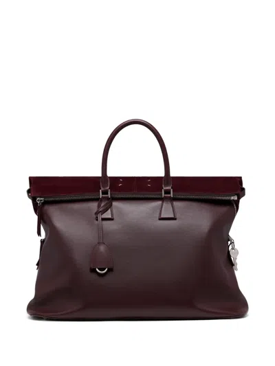 Maison Margiela 5ac Xl Travel Bag Top Handles Strap In Brown