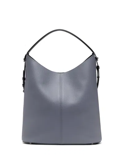 Maison Margiela Xl Dress-age Leather Shoulder Bag In Blue