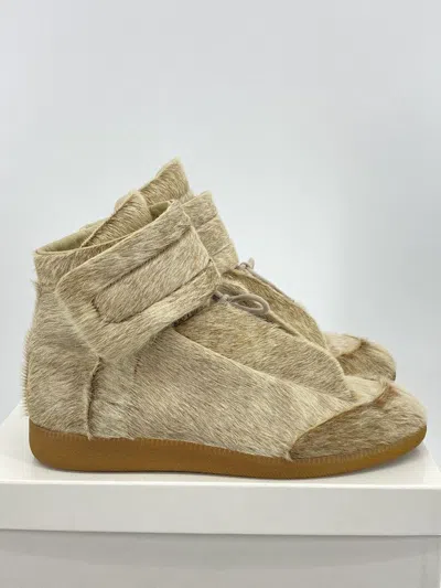 Pre-owned Maison Margiela Yeezus Future Hi Top Shoes In Pony Hair