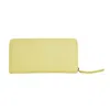 Maison Margiela Yellow Calfskin Wallet In Neutral