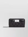 Maison Margiela Zip Around Continental Wallet In Black