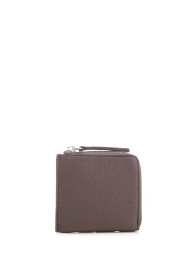 Maison Margiela Zip Around Wallet In Brown