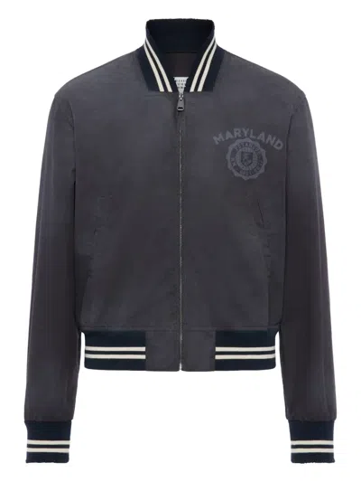 MAISON MARGIELA ZIP PRINTED BOMBER JACKET