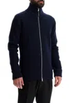 Maison Margiela Men Wool Blend Zipped Cardigan In Blue