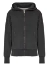 Maison Margiela Zip-up Hoodie In Black
