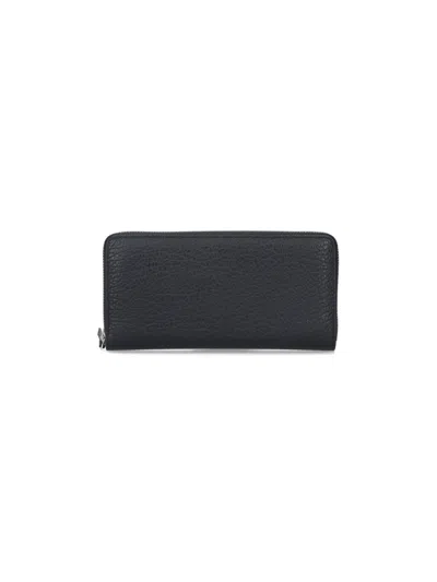 Maison Margiela Zip Wallet "four Stitches" In Black