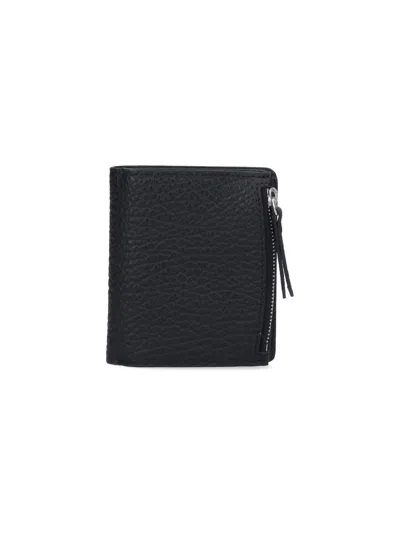 Maison Margiela Zip Wallet "four Stitches" In Black