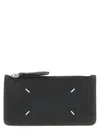 Maison Margiela Zipped Cardholder In Black