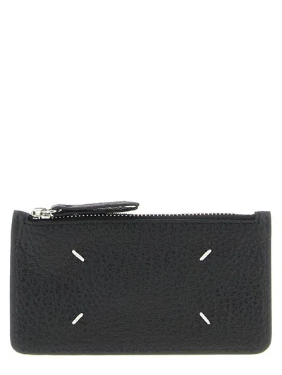 Maison Margiela Zipped Cardholder In Black