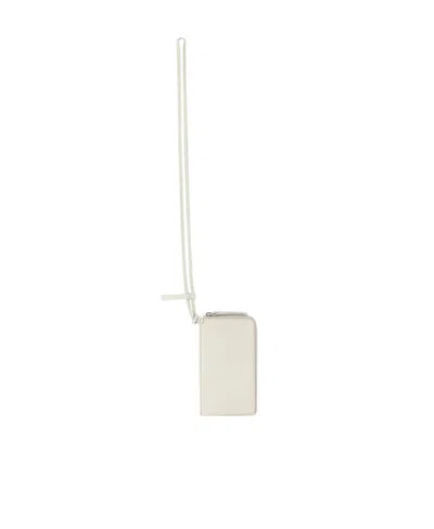 Maison Margiela Zipper Cell Phone Bag In White