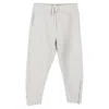 Maison Margiela Zipper Detail Track Pants In Grey Cotton In Grey