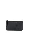 Maison Margiela Zippered Card Holder In Black