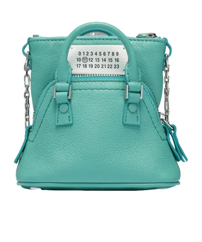 Maison Margiela Zippered Shoulder Bag In Blue
