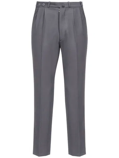 Maison Margiela Hose Aus British Mohair In Grey
