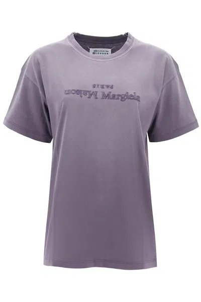 Maison Margiela Reverse Logo T Shirt In 紫色的