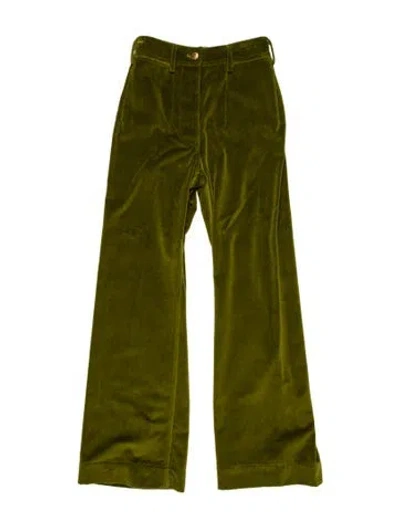 Pre-owned Maison Mayle Wide Leg Pants In Green