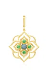 Maison Mellerio 18k Yellow Gold Giardino Charm Blue Velvet In Gold