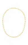 Maison Mellerio 18k Yellow Gold Lien Or Medium Rectangular Handmade Link Chain Necklace 78cm