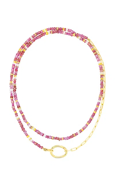 Maison Mellerio 18k Yellow Gold Lien Pierres Rose In Multi