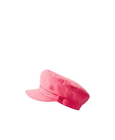 Maison Michel Abby Baker Boy Cap In Pink