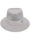 Maison Michel Andre Fedora Hat In Grey