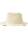 Maison Michel Axel Crochet Straw Bucket Hat In Neutrals