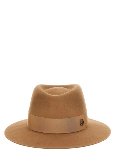 Maison Michel Ma304382bm Fedora In Brown