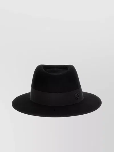MAISON MICHEL 'ANDRE' HAT WITH RIBBON BAND AND WIDE BRIM