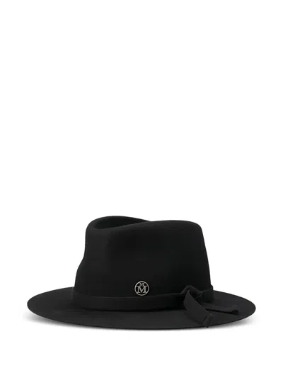 Maison Michel André Ribbon Hat In Black