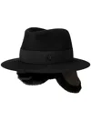 Maison Michel Andre Strap-detail Fedora Hat In Black
