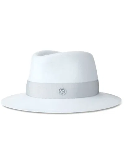 Maison Michel Virginie Wool-felt Fedora Hat In Blue