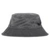 Maison Michel Angele Appliqué-logo Bucket Hat In Grey Wool